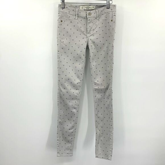 Abercrombie & Fitch Metallic Dot Skinny‎ Jeans Sz 25 - Picture 1 of 6